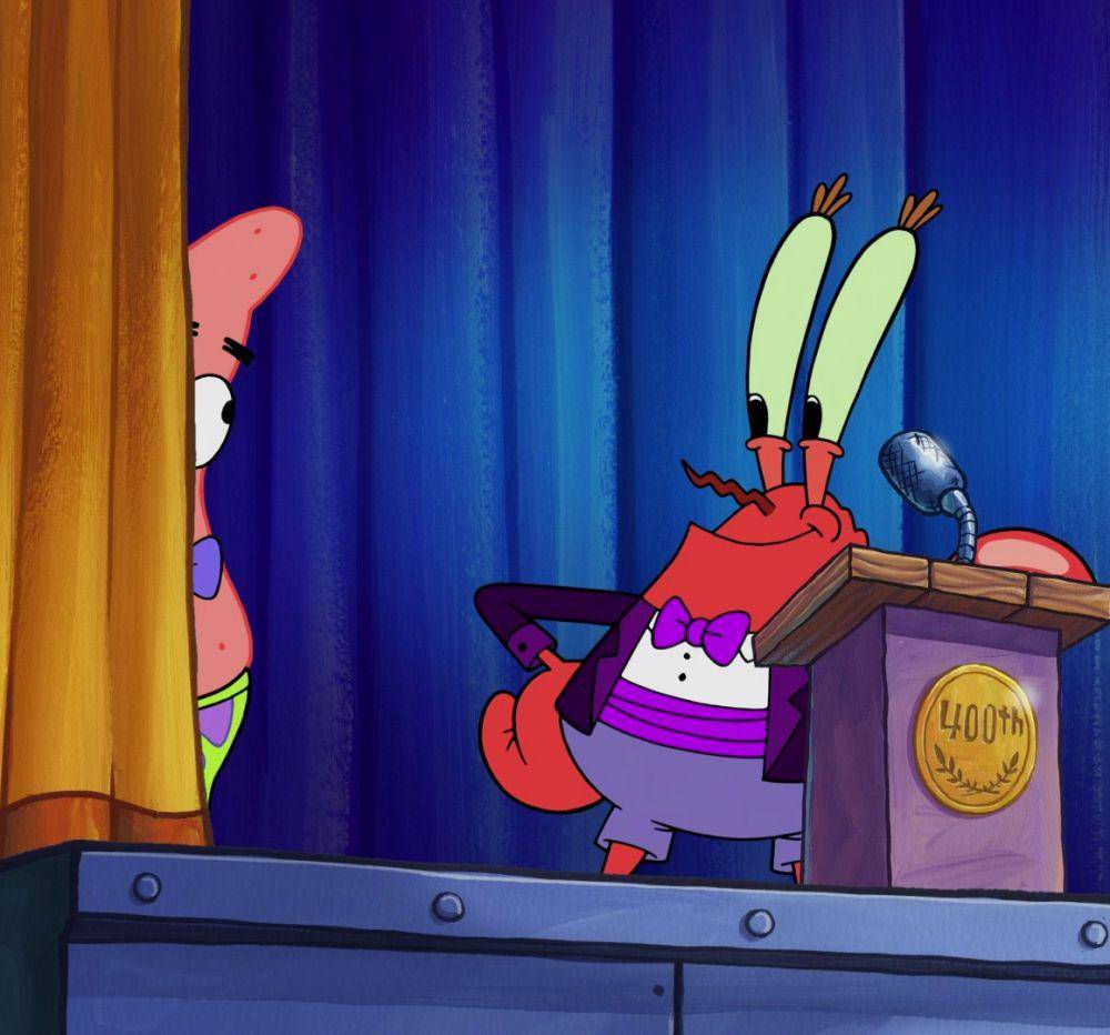 Tuan Krab memaksa Patrick bekerja untuknya. (dok.Nickelodeon/SpongeBob SquarePants)