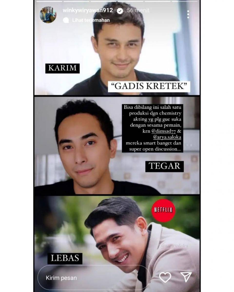potret Arya Saloka dan cast Gadis Kretek (instagram.com/she.bungsuu)