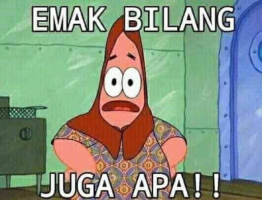 meme permasalahan hidup ala patrick star (twitter.com/ridiculousWithu)