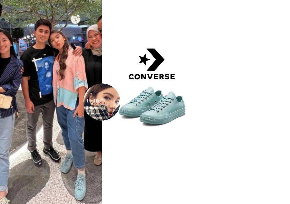 Tiara Andini memakai sepatu dari merk Converse (instagram.com/fashion_tiaraaandini)