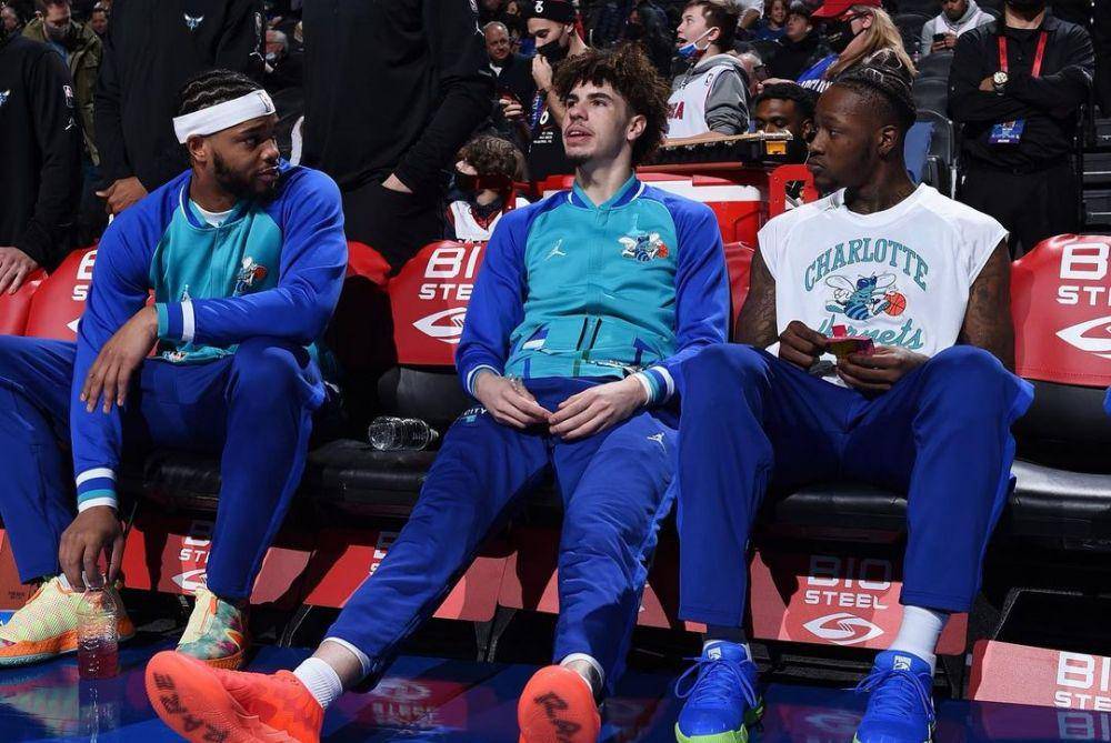 Terry Rozier, LaMelo Ball dan Miles Bridges (instagram.com/rozier)