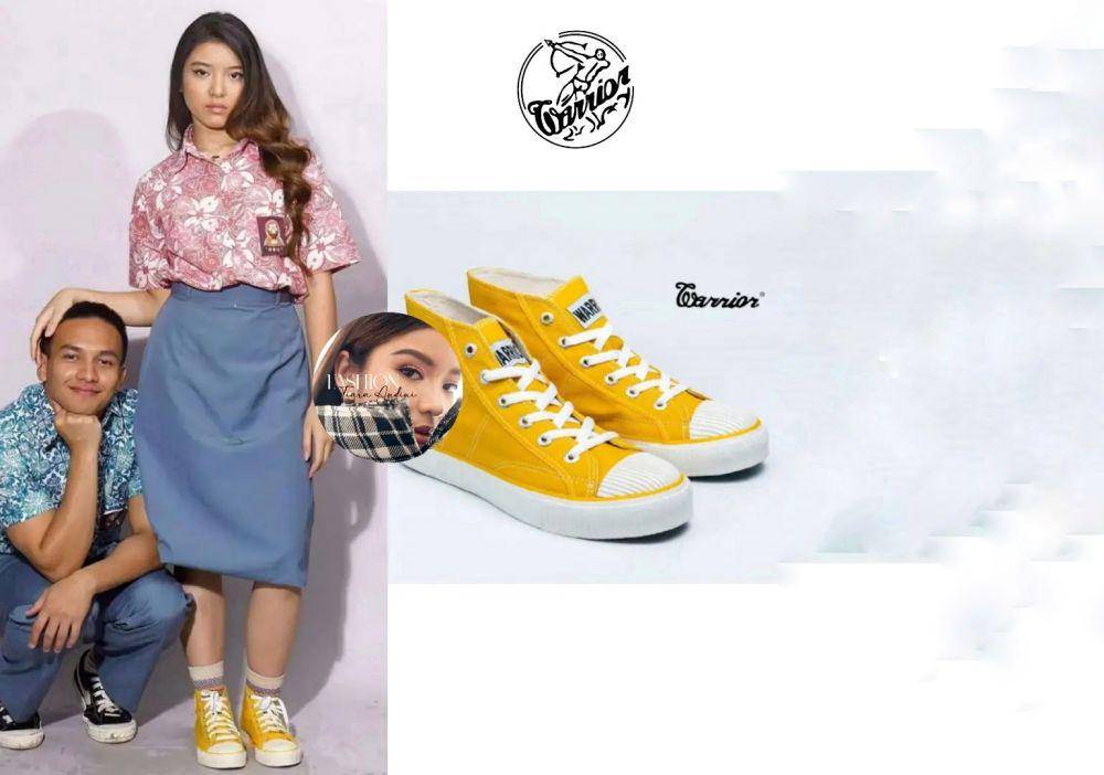 Tiara Andini memakai sepatu dari merk Warrior (instagram.com/fashion_tiaraaandini)