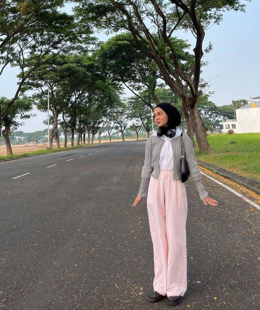 inspirasi padu padan celana high waist untuk hijab (yurezalina)
