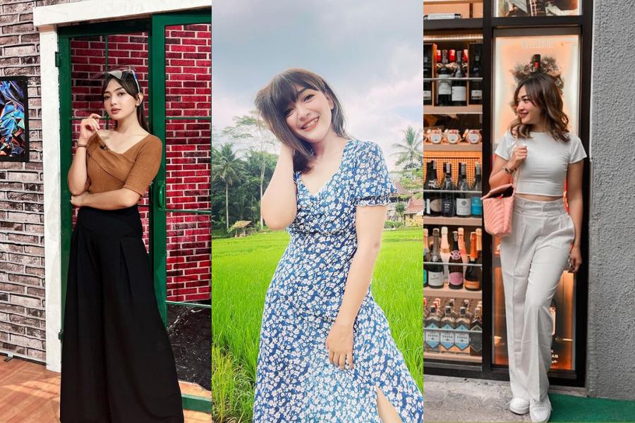 11 Inspirasi OOTD Riesca Rose, Beragam Gaya Kasualnya Memikat