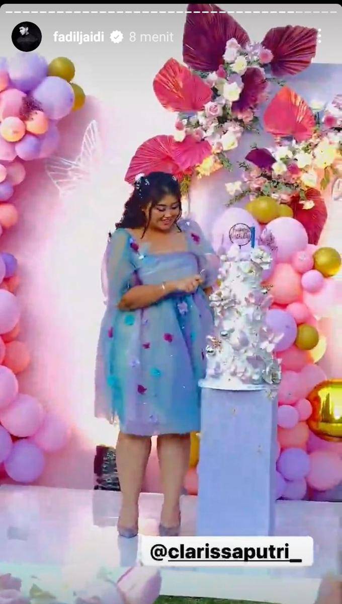potret ultah ke-28 Clarissa Putri (instagram.com/fadiljaidi)