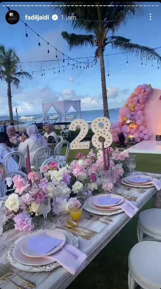 potret ultah ke-28 Clarissa Putri (instagram.com/fadiljaidi)