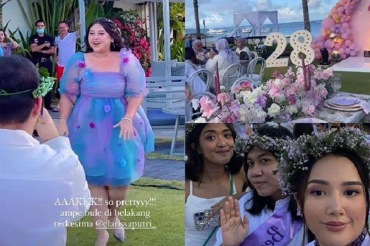 potret ultah ke-28 Clarissa Putri (instagram.com/fadiljaidi | instagram.com/ninapkw)