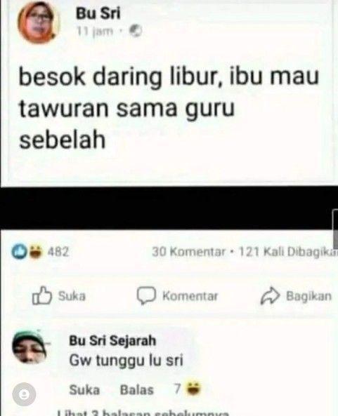 meme pesan guru nyeleneh pada muridnya (instagram.com/meme.awok3)