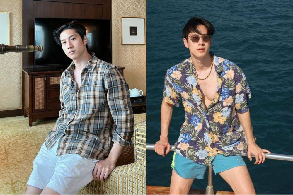 outfit liburan kasual ala Bright Rapheephong (instagram.com/brightrpp)