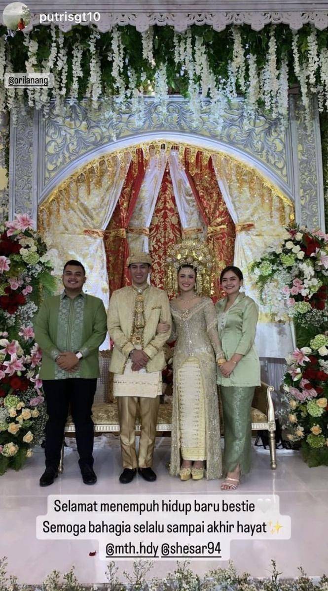 Shesar Hiren Rhustavito dan Mitha Hardiyanti (instagram.com/shesar94)