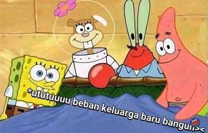 meme lucu warga bikini bottom (twitter.com/blue01205)