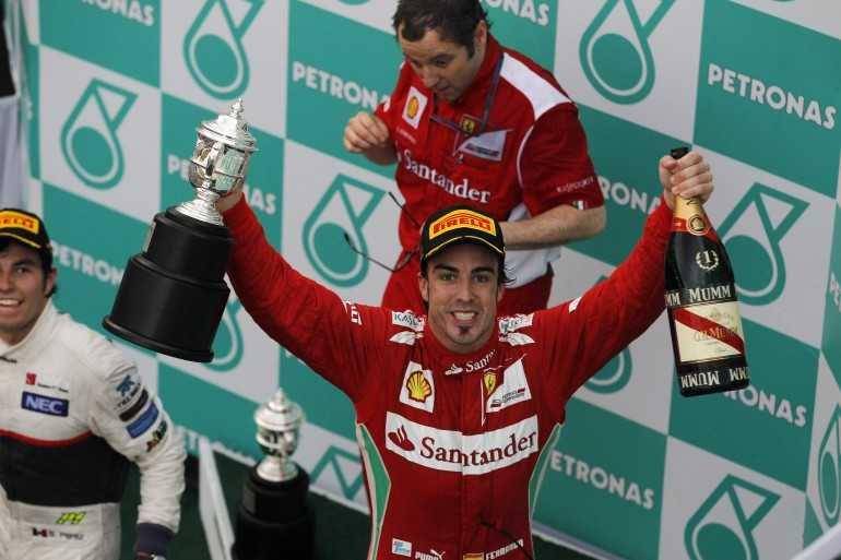 Fernando Alonso menjuarai GP Malaysia 2012 (fia.com)
