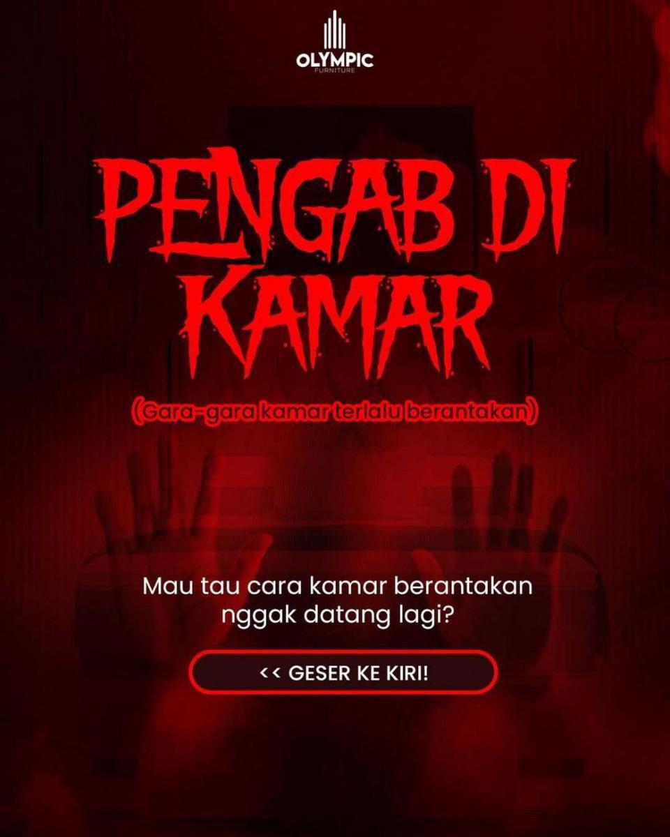 plesetan pengabdi setan (instagram.com/olympicfurniture.id)
