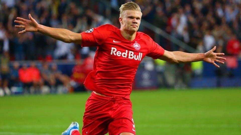 Erling Haaland saat masih berseragam RB Salzburg. (twitter.com/Matchday365)