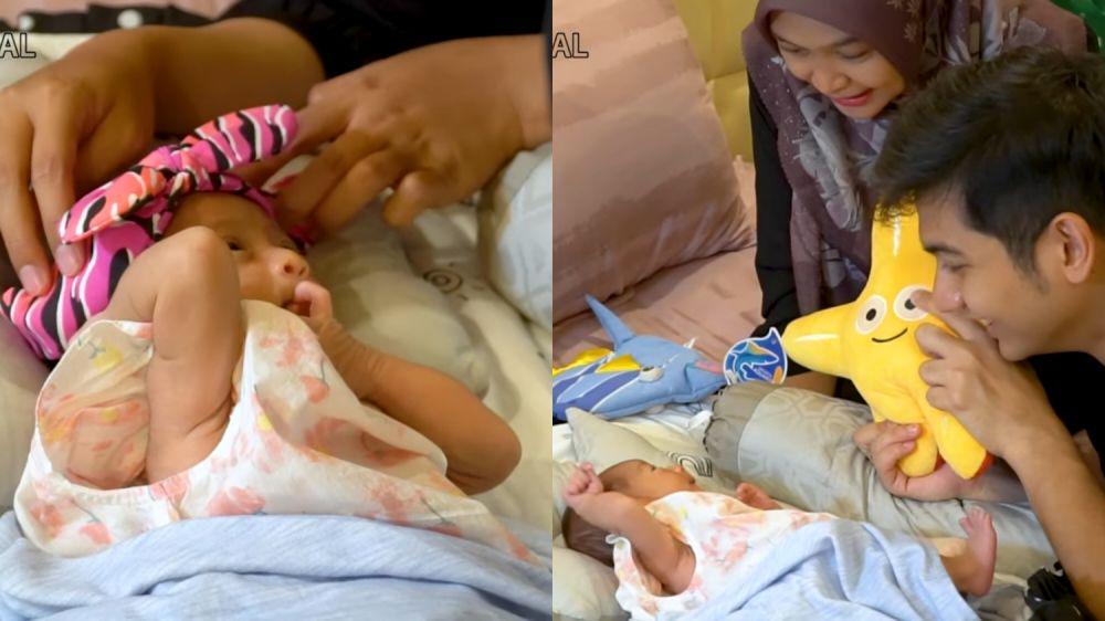 10 Momen Seru Ricis dan Ryan Unboxing Kado dari Mbah untuk Baby Moana