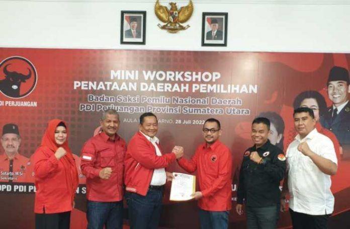 Franky Partogi Wijaya Sirait BSc resmi ditetapkan sebagai Ketua Banteng Muda Indonesia (BMI) Sumatera Utara. (Dok. Istimewa)