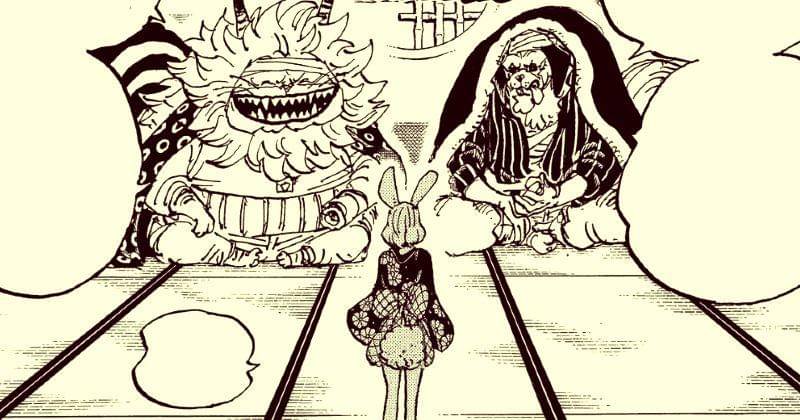 Momen Carrot diangkat jadi Raja Mokomo. (mangaplus.shueisha.co.jp/One Piece)