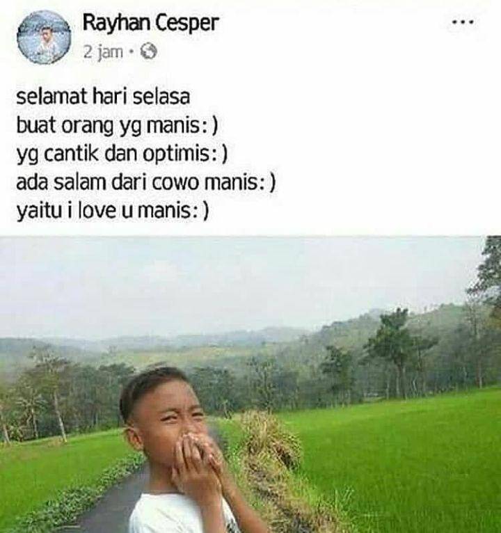 status Facebook gombal ala bocil (instagram.com/humorsantuy)