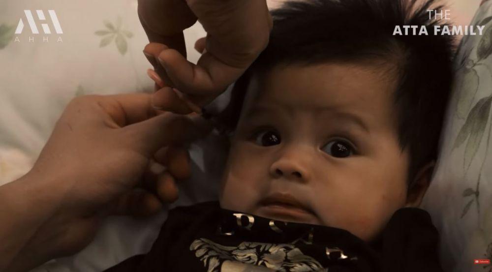 Atta potong rambut Ameena (youtube.com/atta halilintar)