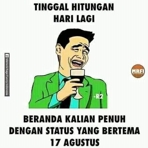 meme lucu sambut Agustusan (facebook.com/lisa)