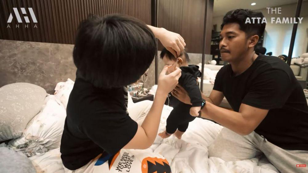 Atta potong rambut Ameena (youtube.com/atta halilintar)