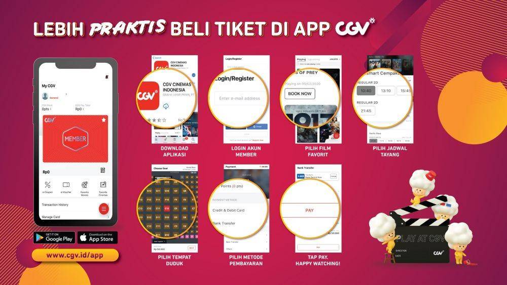 ilustrasi aplikasi CGV Cinemas (kreasi.cgv.id)
