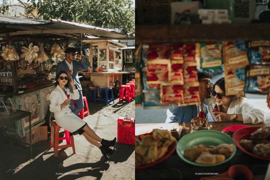 inspirasi foto prewedding outdoor (instagram.com/ruangphotoworks)