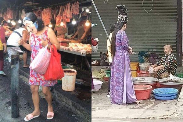 10 Potret Kocak Fashion Emak Pergi ke Pasar Ini Bikin Model Minder