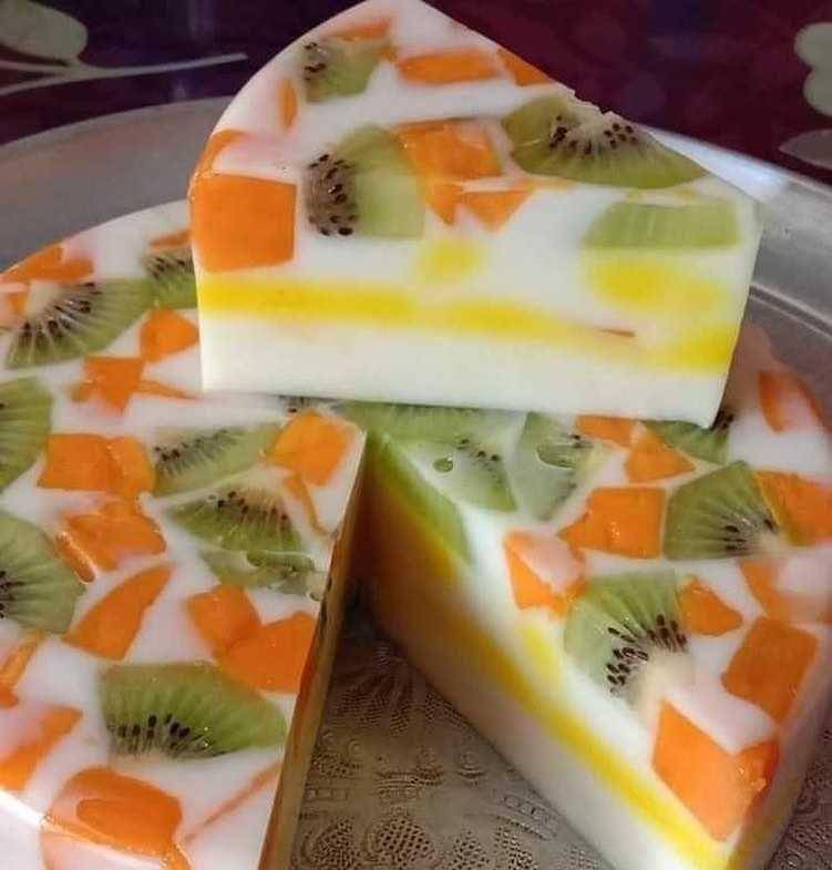 puding buah segar (instagram.com/kakjumaa)