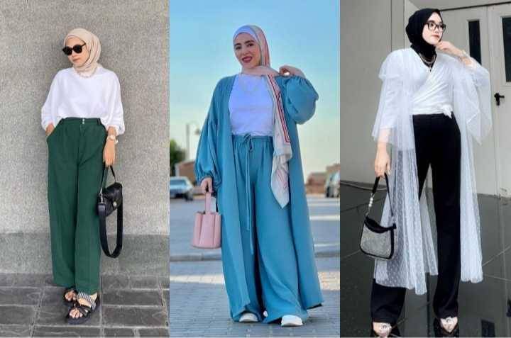 kolase OOTD atasan putih dan hijab (instagram.com/wza.lf)