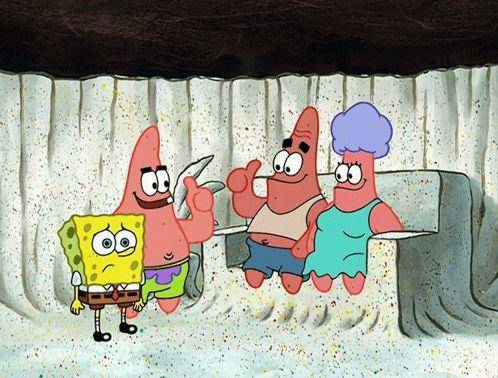 SpongeBob bersama Patrick dan keluarganya. (dok.Nickelodeon/SpongeBob SquarePants)
