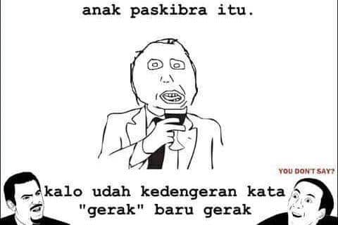 9 Meme Anak Paskibra yang Bikin Semringah, Relate?