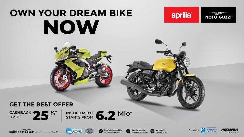 Ada cashback 25 persen dan cicilan mulai Rp6,2 juta per bulan (Aprilia)