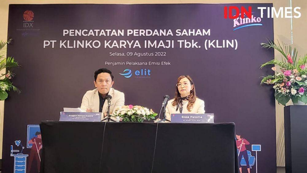 PT Klinko Karya Imaji Tbk (KLIN) resmi IPO hari ini atau Selasa (9/8/2022). (IDN Times/Ridwan Aji Pitoko)