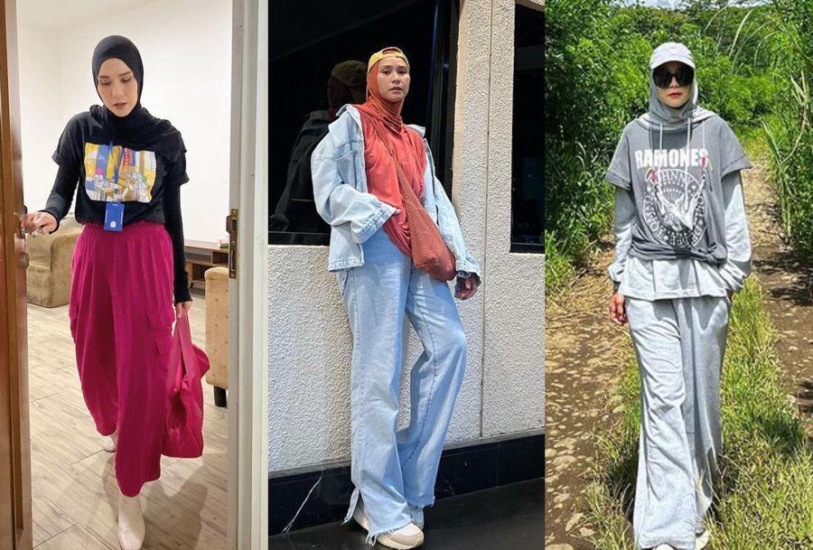 9 Inspirasi OOTD Boyish Hijabers ala Zaskia Adya Mecca, Catchy Abis!
