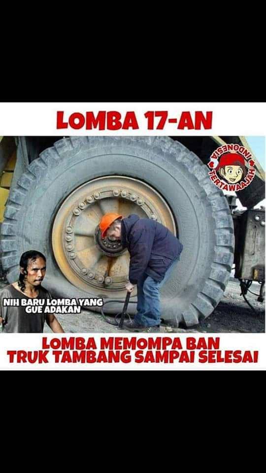 meme lomba-lomba Agustusan nyeleneh (facebook.com/waroengmassenpai)