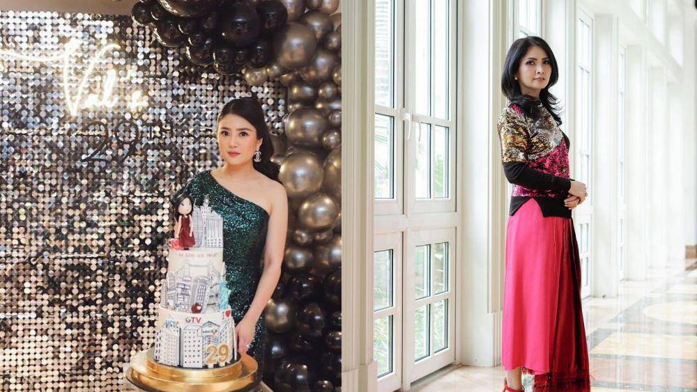 Gaya glamor dress Valencia vs Liliana Tanoesoedibjo (instagram.com/valenciatanoe | instagram.com/liliana_tanoesoedibjo
