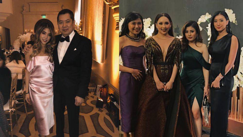 Gaya satin dress Clarissa vs Valencia Tanoe (instagram.com/clarissatanoe | instagram.com/valenciatanoe