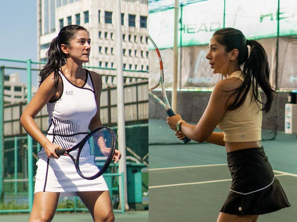 10 Potret Atletis Fanny Ghassani saat Main Tenis, Banjir Keringat!