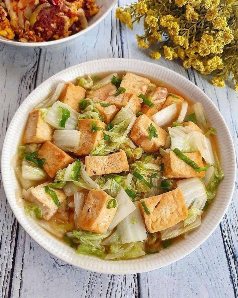 tumis tahu sawi putih (instagram.com/yscooking)