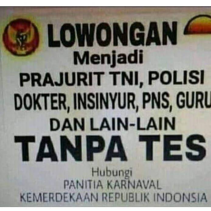 memon lucu saat menyambut 17-an (twitter.com/fbreceh))