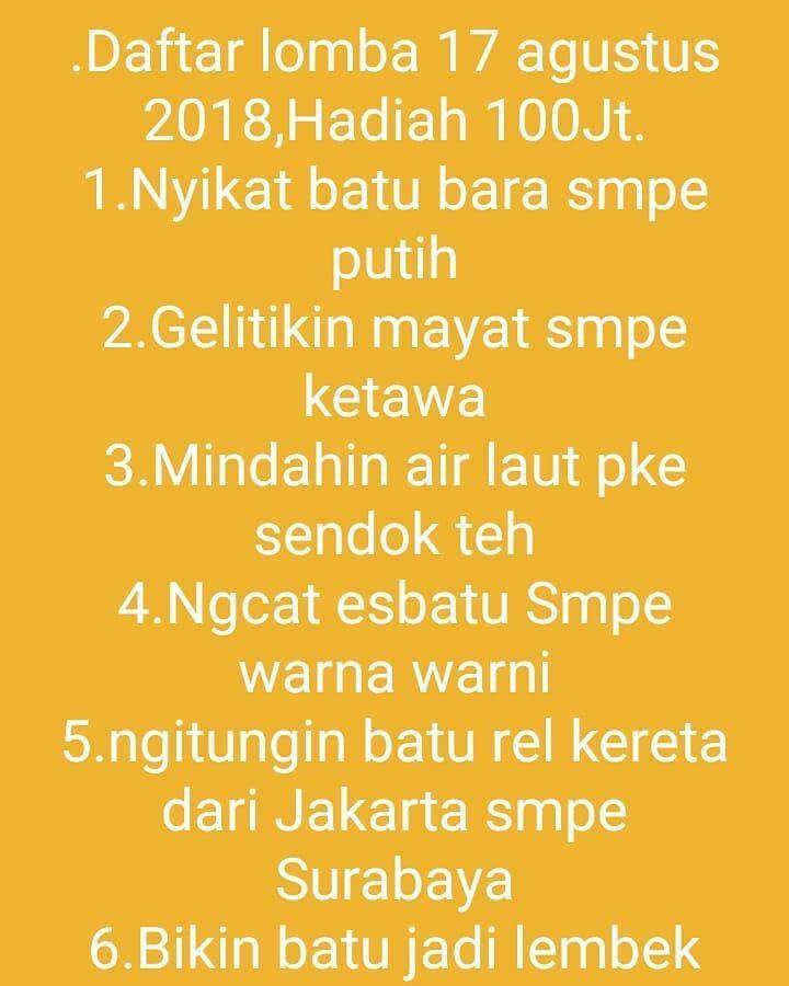 memon lucu saat menyambut 17-an (twitter.com/fbreceh))