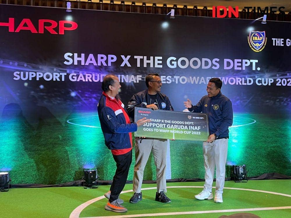 Timnas Amputasee Indonesia menerima bantuan dana dari Sharp dan The Goods Dept (IDN Times/Margith Juita Damanik)