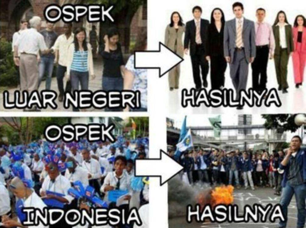 meme senioritas ospek (instagram.com/mrci.id)