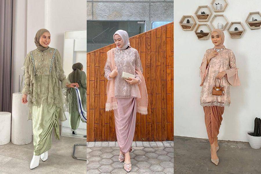 ide kebaya modern hijab untuk acara lamaran (instagram.com/clymontinesakianto | instagram.com/indahninayusti | instagram.com/liza.rosalita)