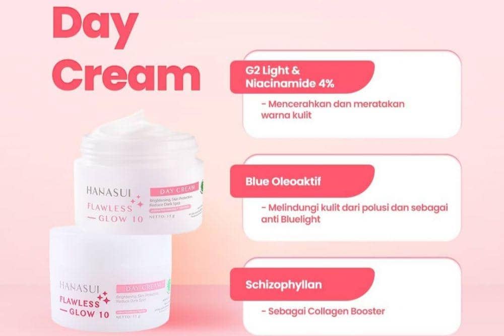 Hanasui Flawless Glow 10 Day Cream (instagram.com/officialhanasui)