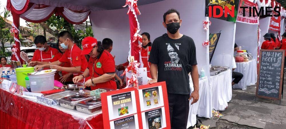 Stand khusus penyandang disabilitas di pameran UMKM Tabanan. (IDN Times/Wira Sanjiwani)