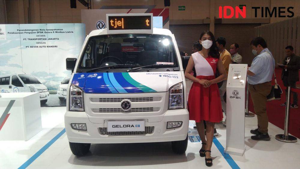 Mobil listrik Gelora E yang siap menjadi mikrotrans Jakarta (IDN Times/Rivera Jesica Souisa)