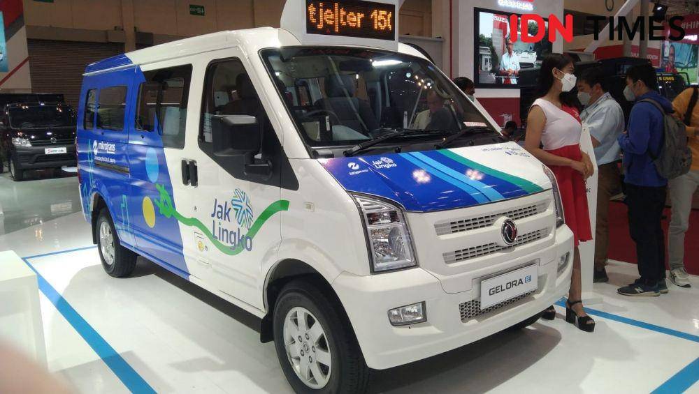 Mobil listrik Gelora E di booth GIIAS 2022 (IDN Times/Rivera Jesica Souisa)