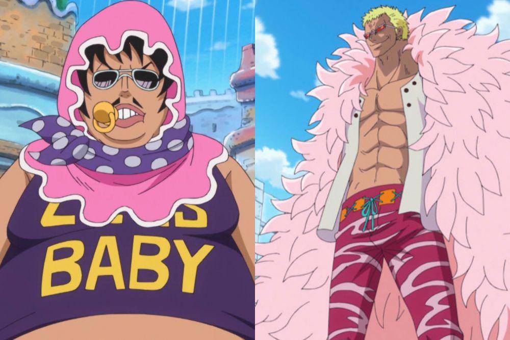 Senor Pink dan Doflamingo (dok. Toei Animation/One Piece)